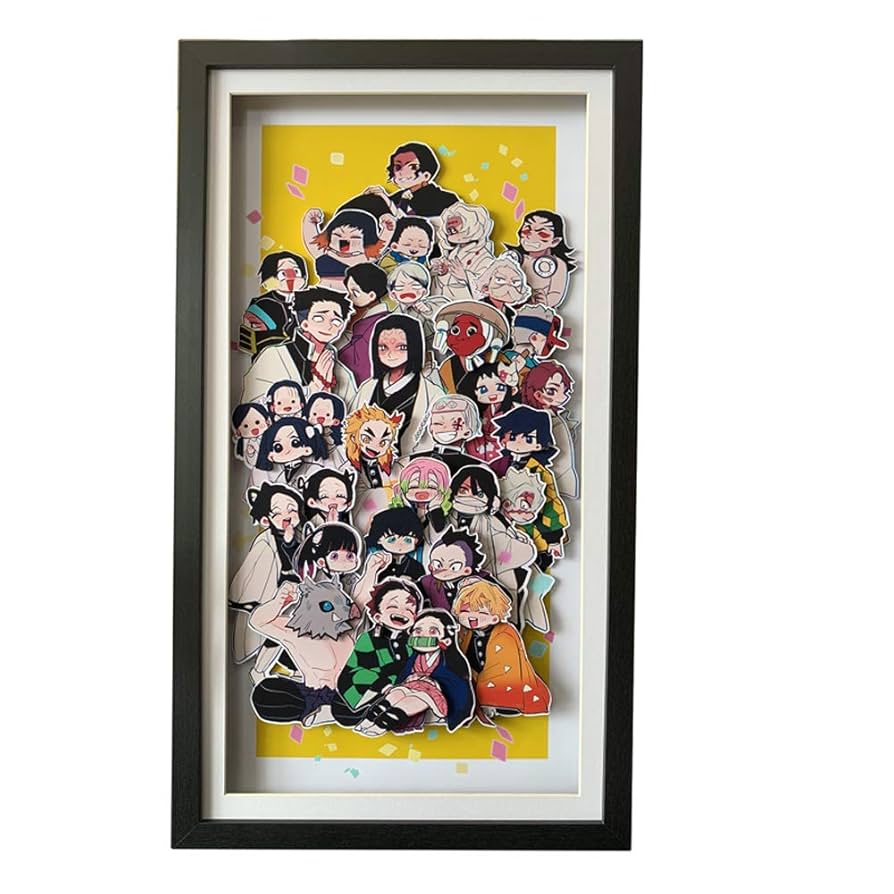 鬼滅の刃 竈門炭治郎 禰豆子 立体絵 飾り 絵飾り 壁飾り　３D フレーム付き Amazon.co.jp: AooCare 鬼滅の刃 竈門炭治郎 禰豆子 画 周辺